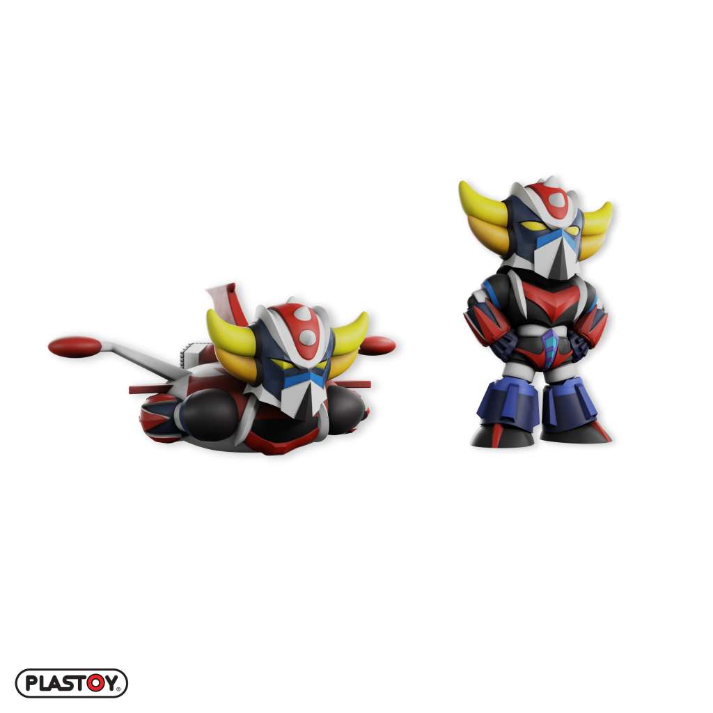 GRENDIZER - Figurine 'Grendizer' Standing + Spacer Duo Chibi / Plastoy