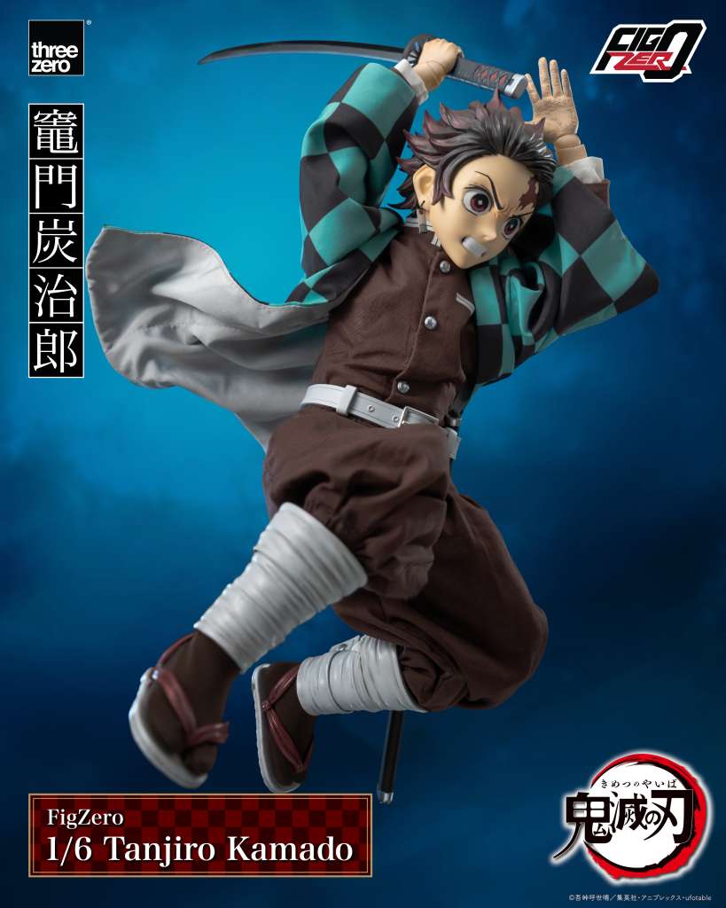 DEMON SLAYER (KIMETSU NO YAIBA) - Figurine Tanjiro Kamado articulée 1/6 AF / Threezero