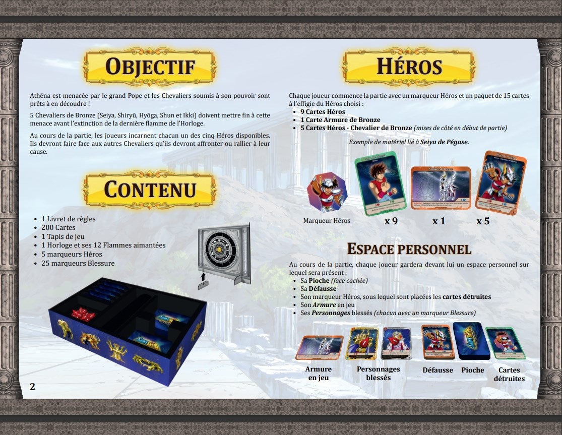 SAINT SEIYA - "Le sanctuaire" (PRINCIPAL) Jeux de société / Yoka By Tsume