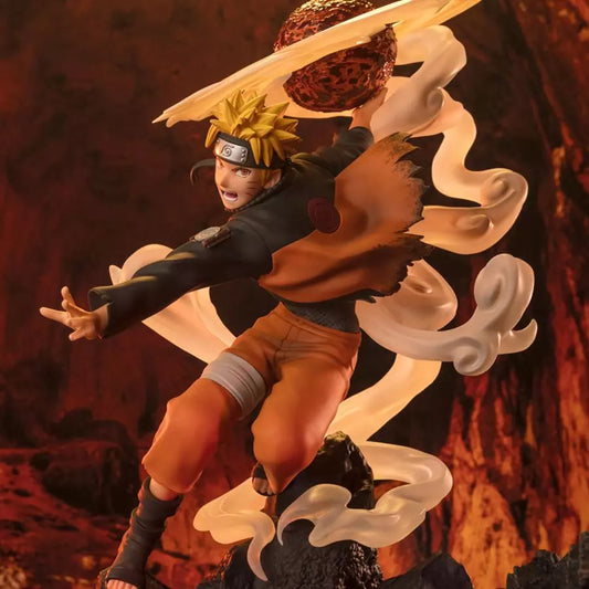 NARUTO SHIPPUDEN - Figurine Naruto Sage Art Lava Rasenshuriken Release / Figuarts Zero Extra Battle