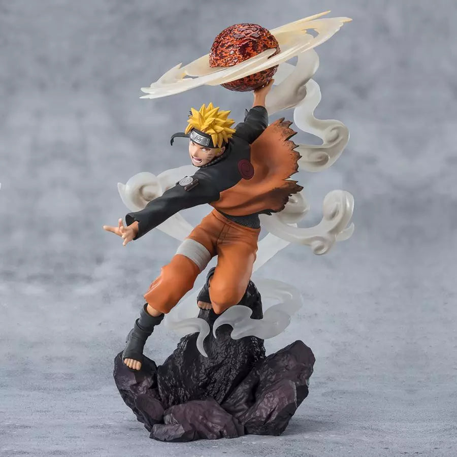 NARUTO SHIPPUDEN - Figurine Naruto Sage Art Lava Rasenshuriken Release / Figuarts Zero Extra Battle