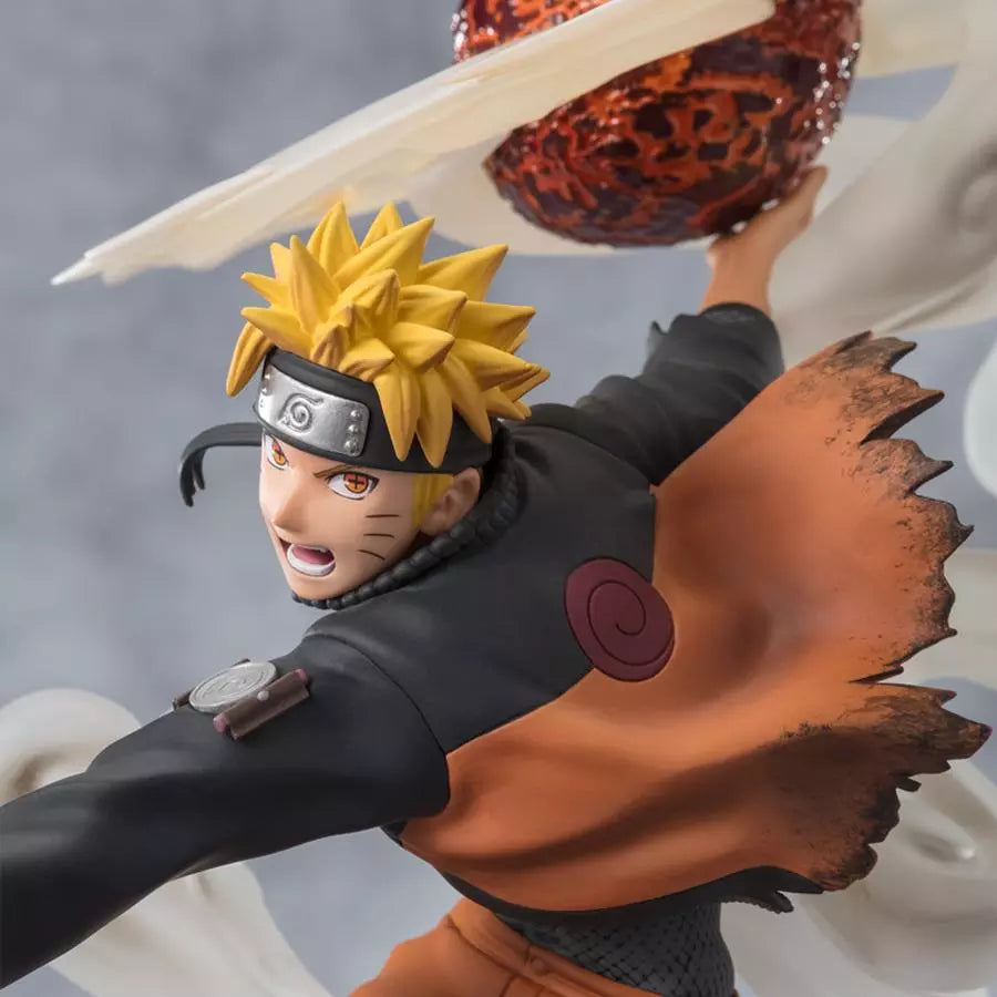 NARUTO SHIPPUDEN - Figurine Naruto Sage Art Lava Rasenshuriken Release / Figuarts Zero Extra Battle