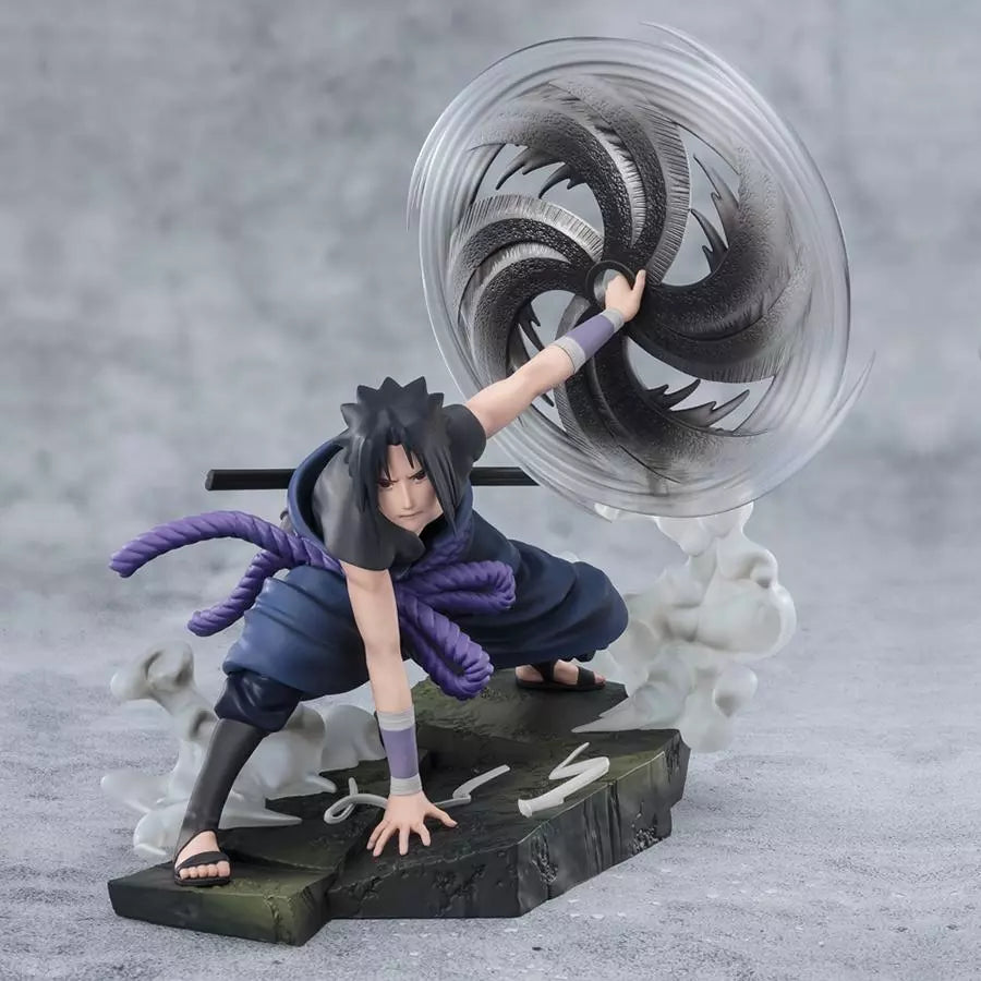 NARUTO SHIPPUDEN - Figurine Sasuke Uchiha Light And Dark / Figuarts Zero Extra Battle