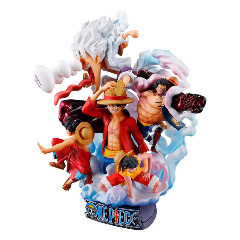 ONE PIECE - Figurine Luffy Petitrama Dx Logbox One Piece Re-Birth Special / Megahouse