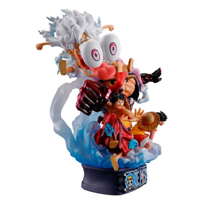 ONE PIECE - Figurine Luffy Petitrama Dx Logbox One Piece Re-Birth Special / Megahouse