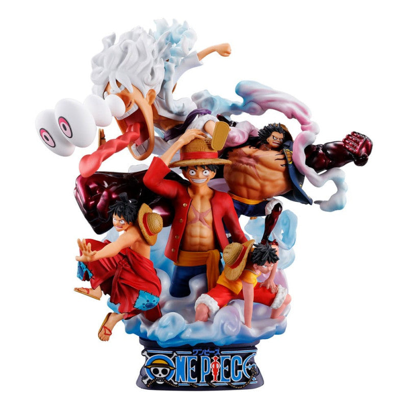 ONE PIECE - Figurine Luffy Petitrama Dx Logbox One Piece Re-Birth Special / Megahouse