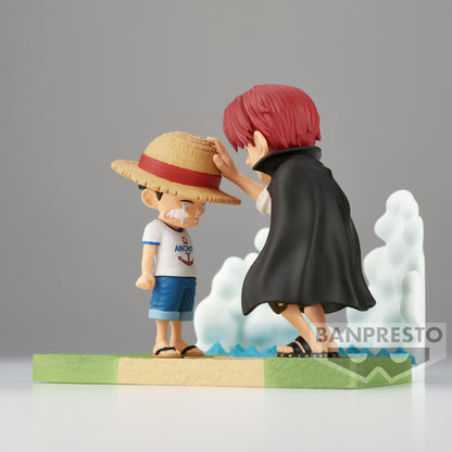 ONE PIECE - Figurine Monkey D Luffy & Shanks / WCF Log Stories