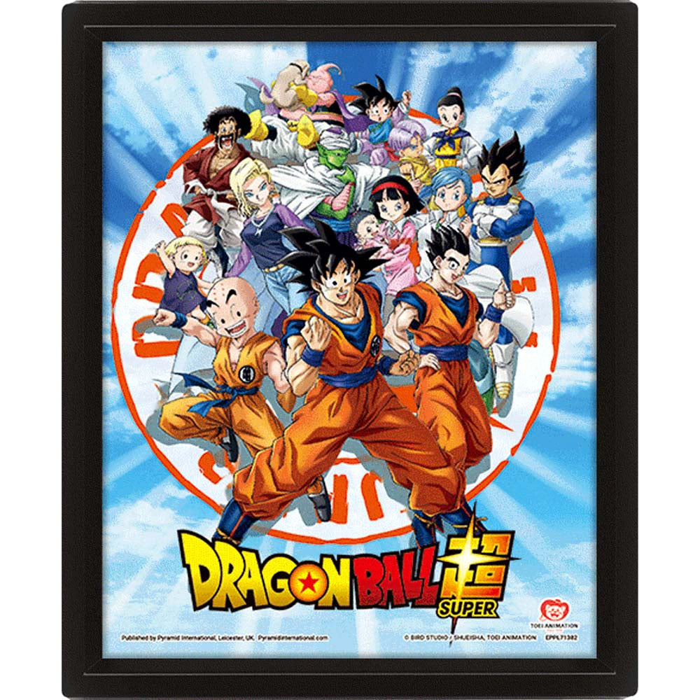 DRAGON BALL SUPER - Poster 3D - La team GOKU